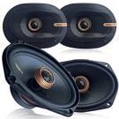 Warzone 4X WZ69PTI 6X9" Coaxial Speaker 2 Pairs 1300W Max 400W Rms Ohm Car Aud. Fixed Price $127.95.