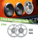 2PCS 6" Auto Speaker Grill Covers Audio Subwoofer Guard W/ Screws Silver Tone. Fixed Price $28.99.
