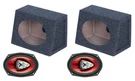 Boss CH6930 6X9" 400W Car Audio Speakers + 2) Box Enclosures. Fixed Price $76.99.