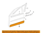 Gm Oem 03-08 Vibe Front Door Exterior Trim-lower Molding 88973244. Fixed Price $180.88.