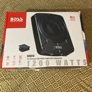 Boss 1200 Watts BAB10 Low Profile Amplified Subwoofer. Fixed Price $150.00.