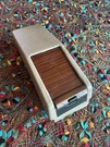 Mercedes W124 E320 Cabriolet Tan Console Storage Box Zebrano Wood Roll Top Pic. Fixed Price $215.00.