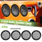 4PCS 5" Car Speaker Grill Cover Audio Subwoofer Guard W/ Screws Gloss Black. Fixed Price $26.79.