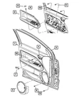 Genuine Mopar Speaker Grille Right 1AW72DKAAB. Fixed Price $8.14.