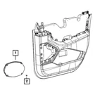 Mopar 68347026AB Speaker. Fixed Price $103.19.