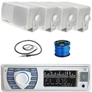 MP3 Stereo W/pyle PLMR24 200W Speaker, Enrock Antenna & 50' 16G Spkr Wire. Fixed Price $136.99.