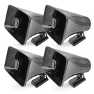 Pyle 8" Horn Speaker For Indoor/outdoor Use, 65W Power, Black, 4 Pack. Fixed Price $61.99.