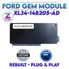 Rebuilt Ford F-150 F150 F250 Gem Multifunction Control Module XL34-14B205-AD. Fixed Price $189.99.