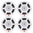 4X Jbl Stadium Marine MW8030 8" 3-WAY 500W White Speakers With Rgb Led. Fixed Price $585.90.