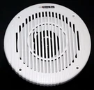 6 1/2" White Dual Cone Waterproof Marine Speaker Round Straight Grill - Boat Spa. Fixed Price $23.80.