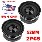 2X 5W 4 Ohm Full-frequency Speakers 52MM Round Small Audio Loudspeaker. Fixed Price $11.96.