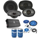 Kicker 51KSC6504 6.5 Speakers + 6X9 Nvx Amp W/ Free Install Kit. Fixed Price $406.94.
