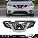 For 2014 2015 2016 Nissan Rogue Front Bumper Upper Grille Black & Chrome. Fixed Price $53.20.