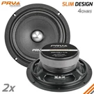2X Prv Audio 8" Shallow Midrange Bullet Speakers 8MR400B-4 Slim Ohms 800W. Fixed Price $89.82.