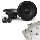 Alpine EL-E65C-G 6.5" 2-WAY 4-OHM Coaxial Car Speakers With Sound Damping. Fixed Price $104.94.