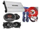 Mb Quart Elite 4X6" + 6.5" Car Speakers Audiobank 1000W Amp Kit. Fixed Price $169.99.