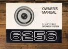 Alpine Model 6256 Speaker Owners / User Manual *original*. Fixed Price $9.97.