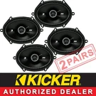 Kicker 43DSC6804 Car Audio 6X8" 2-WAY Coaxial Speakers 2PRS Promotional Price. Fixed Price $169.98.
