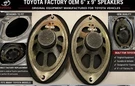 Oem Toyota 6X9 Rear Speakers Pair W/ Harness Nos Genuine Accessories. Fixed Price $59.99.