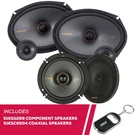 Kicker 51KSS269 6"X9" Component Speakers And 51KSC6504 6.5" Coaxial. Fixed Price $380.95.