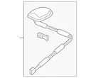 Genuine Honda Antenna Assembly Xm *NH623M* (satin Silver Metallic) 39150-SDA-L3. Fixed Price $60.95.