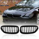 Gloss Black Front Kidney Grille For Bmw E63 E64 M6 645CI 650I 2D 2004-2010. Fixed Price $38.98.
