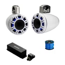 2X Kicker 8" 500 Watt Led Hlcd Marine Tower Speakers (white), Remote, Wire. Fixed Price $1257.95.