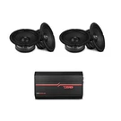 Black Diamond Car With Amplifier - 4X 6.5" Midrange Loudspeakers +. Fixed Price $325.56.