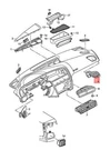 Audi A7 Sportback Vent Passenger Side Soul Black 4G8820902A6PS 12-14. Fixed Price $230.97.