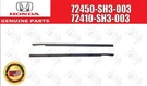 Honda Crx EF8 EF9 Sir Genuine Front Door Window Molding Right & Left Set Oem. Fixed Price $146.00.
