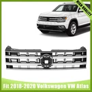 Chrome Front Bumper Upper Grille For 2018 19 2020 Volkswagen Vw Atlas W/V6. Fixed Price $87.99.