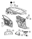 Genuine Mopar Speaker Rear Quarter Trim 5081670AB. Fixed Price $77.97.
