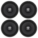 4) Rockville RM108PRO 10" 2400 Watt 8-OHM Spl Car Midrange Mid-bass Speakers. Fixed Price $184.80.