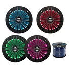 4-6.5" Enrockmarine 200W Black Speaker Multi-color Led Lights, Remote, 50' Wire. Fixed Price $129.49.