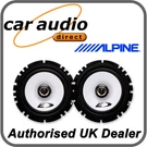 Alpine SXE-1725S 16CM 6.5" 220W Car Radio Stereo Audio Speakers Door Shelf New. Fixed Price $54.00.