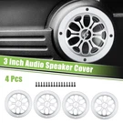 4PCS 3" Auto Speaker Grill Cover Audio Subwoofer Guard W/ Screws Silver Tone. Fixed Price $19.99.
