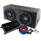 Audiopipe Dual 12" Subwoofer Bass Package 800W Rms W/ Amp Kit. Fixed Price $384.99.