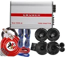 4X Power Acoustik EF-60C & EF-653 6.5 Speakers+ Crunch SA-1100.4 Amp 4CH Kit. Fixed Price $179.99.