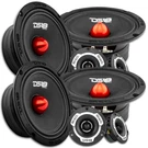 4X DS18 PRO-GM6B 6.5" Midrange Bullet Speakers PRO-TWX1 Super Tweeters. Fixed Price $234.95.