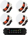 Herdio 8" High Power Bluetooth Ceiling Speakers - 4 Pack, Total 800W, Surround. Fixed Price $237.53.