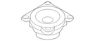 Genuine Mitsubishi Speaker 8720A301. Fixed Price $247.23.