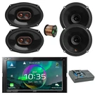 Jvc 6.8" Touchscreen Bt Receiver 6.5"+2X 6X9" Speakers, Sub Enclosure, Wire. Fixed Price $886.49.