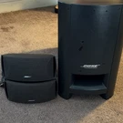 Bose Onemate Home System W/subwoofer 2 Rear & Remote. Fixed Price $65.00.