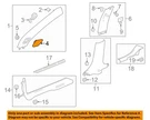Gm Oem 16-23 Malibu Pillars, Rocker Floor Interior Trim-speaker Grille 23320816. Fixed Price $31.61.
