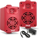 Pyle Bluetooth Indoor Outdoor Speakers Pair - 200 Watt Dual Waterproof (red). Fixed Price $35.99.