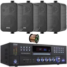 Pyle 4000W Hdmi Usb Amplifier, 4X 4" 30W Max Power 3-WAY Indoor/outdoor Speakers. Fixed Price $368.99.