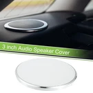 3" Car Speaker Grill Cover Mesh Subwoofer Guard Plating Silver Tone White. Fixed Price $11.16.