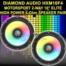 Diamond Audio HXM10F4 Motorsport 2-WAY 10" Elite High Power 4-OHM Speakers Pair. Fixed Price $518.88.