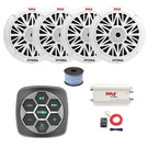 Metra Marine 3-ZONE Bluetooth Controller, 4X 6.5" Speakers, Bt Amp W/kit, Wire. Fixed Price $226.49.