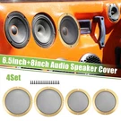 4 Set 6.5" 8" Car Speaker Grill Cover Mesh Subwoofer Guard W/ Screw Gold Tone. Fixed Price $36.43.